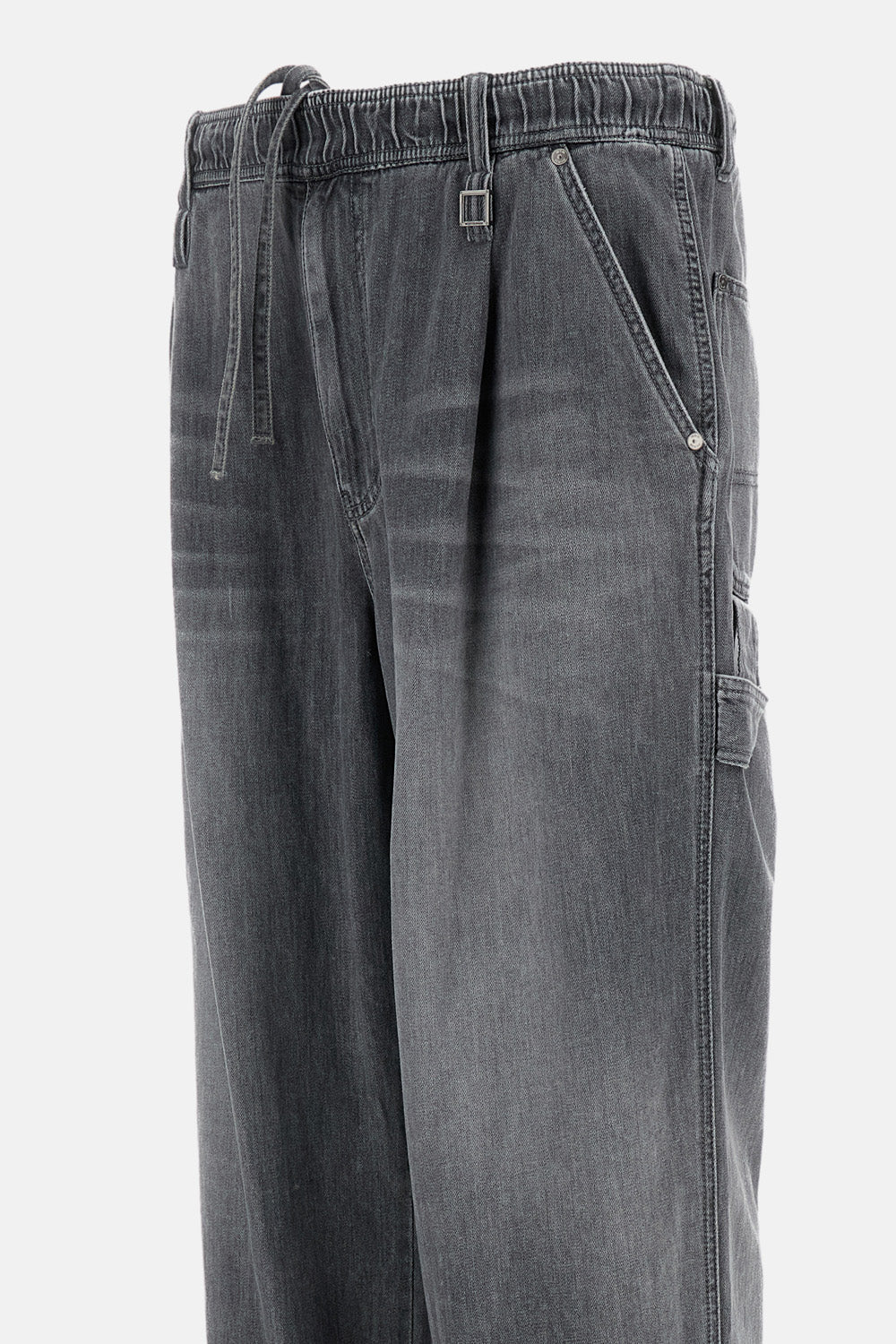 DENIM WITH DRAWSTRING