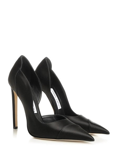 Décolleté Brigitte in raso nero
