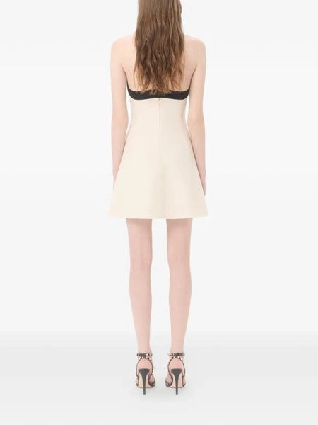 Abito Corto In Crepe Couture