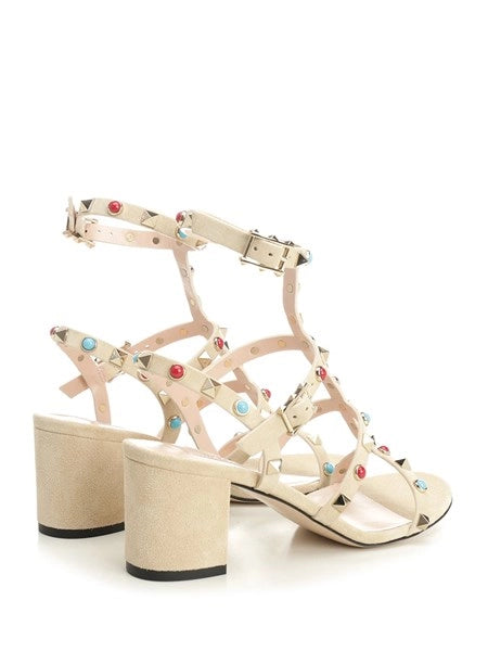 Sandali in suede Rockstud
