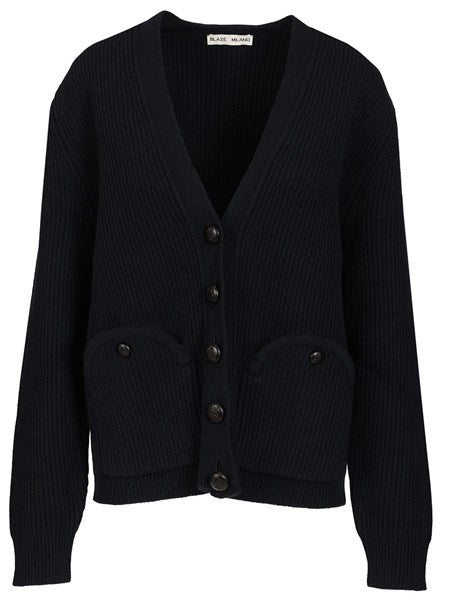 Cardigan con scollo a V