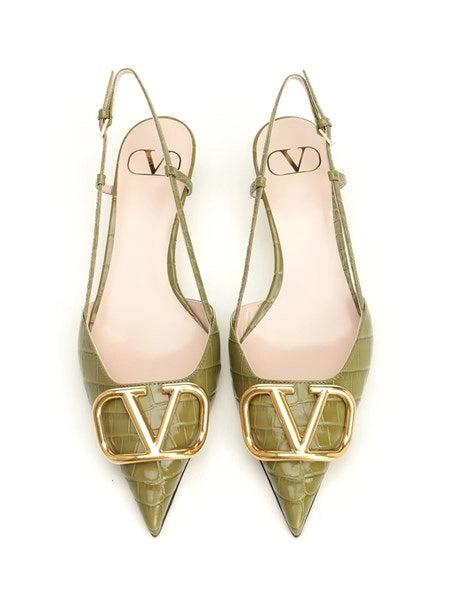 Slingback VLogo Signature in pelle