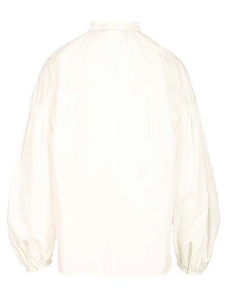 Blusa in cotone - Avorio