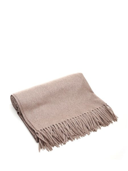 Plaid beige in cashmere