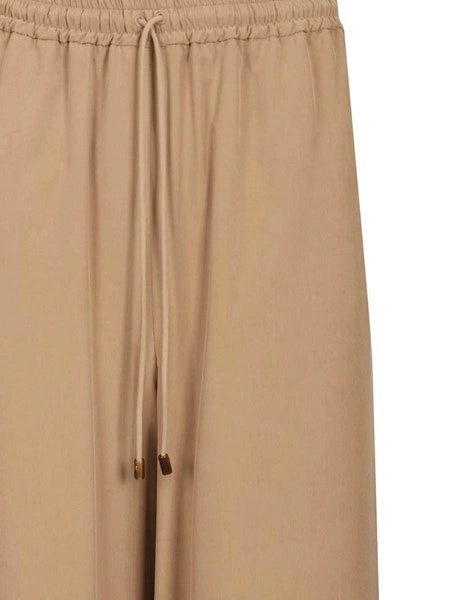 Pantalone largo in seta lavata "Genero"