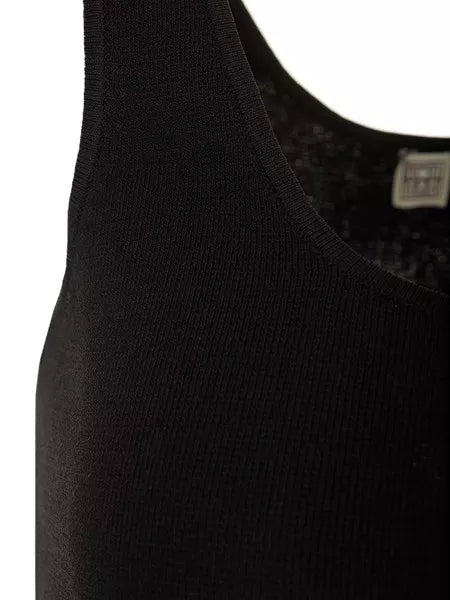Canotta in maglia nera