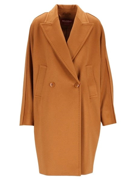 Cappotto doppiopetto in drap di lana