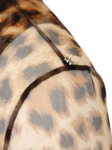 Abito aderente animalier