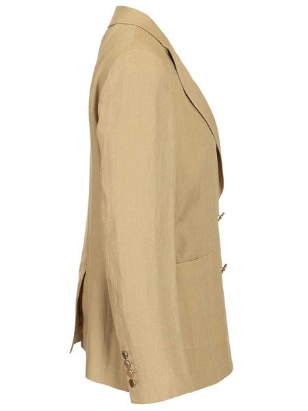 Blazer doppiopetto in lino