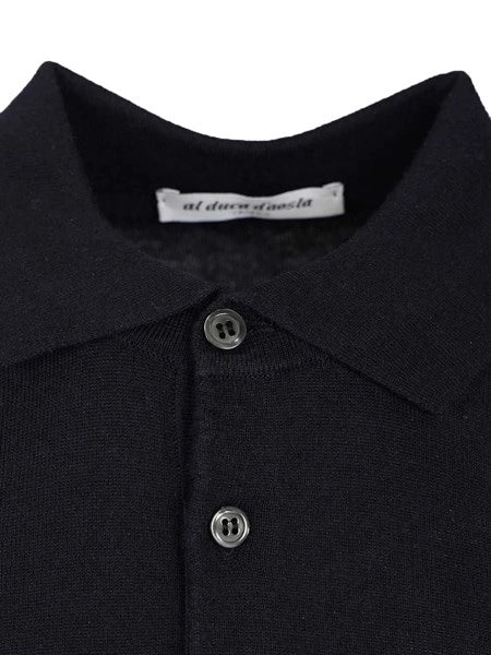 Polo in seta e cashmere