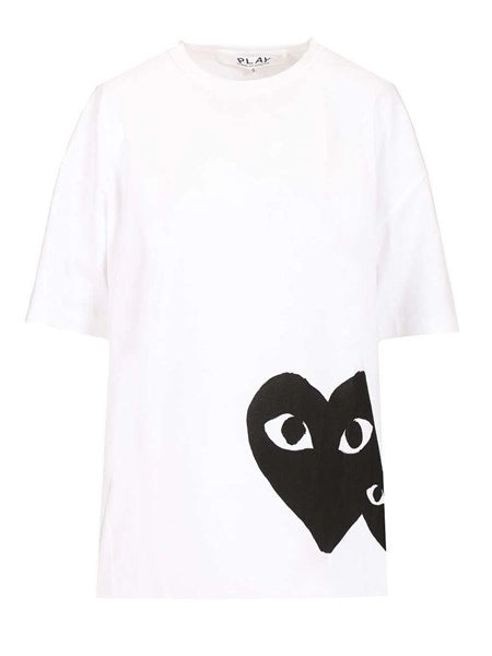 T-shirt oversized black heart