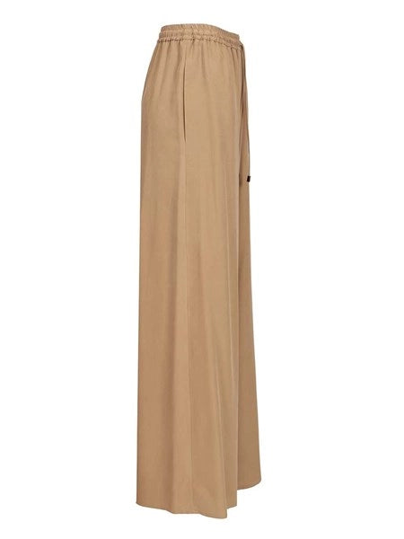 Pantalone largo in seta lavata "Genero"