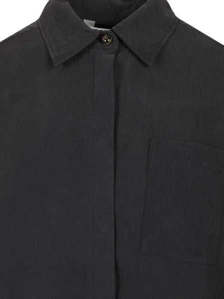 Camicia Siamese in seta lavata