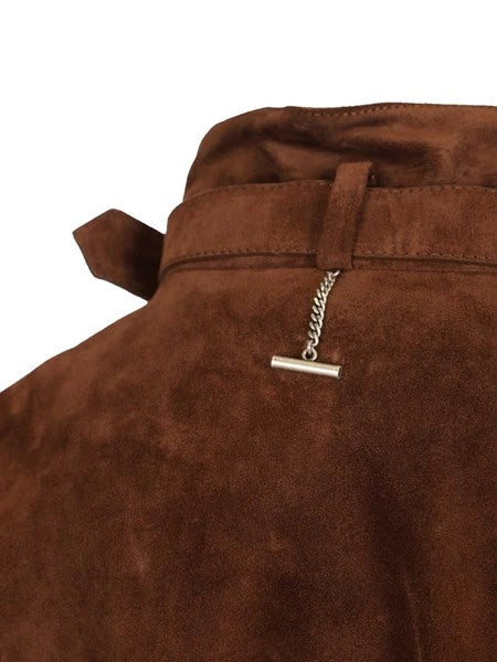 Giacca harrington in camoscio