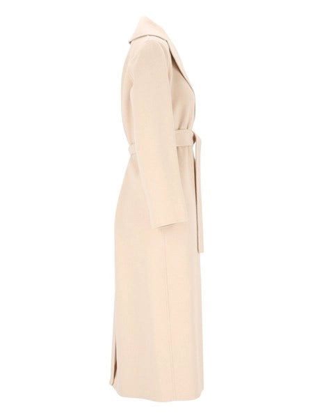 Cappotto a vestaglia in drap di lana Poldo