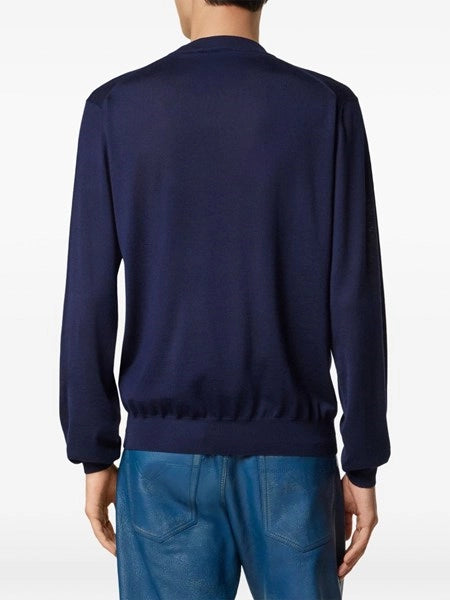 Maglia "Medusa" in lana e seta e cashmere