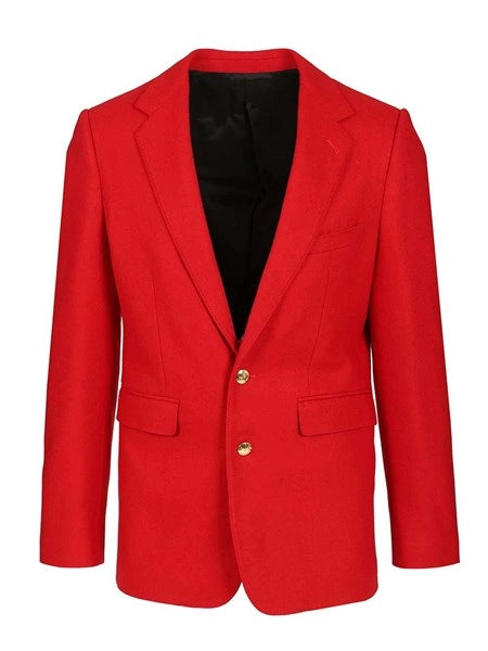Blazer sartoriale in flanella di lana