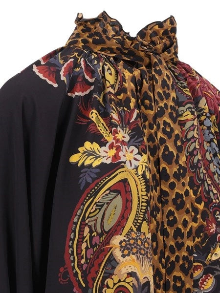 Camicia con stampa animalier