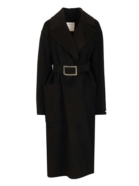 Cappotto a vestaglia in pura lana