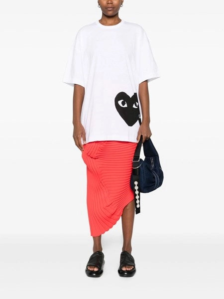 T-shirt oversized black heart