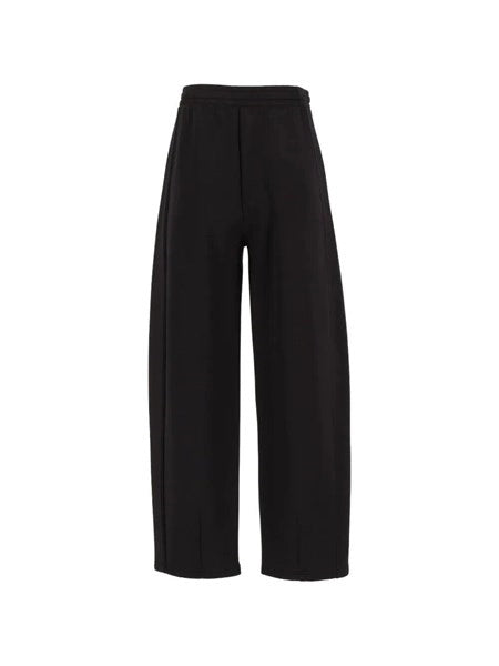 Pantalone flare in jersey stretch