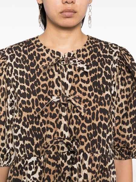 Mini abito leopardato