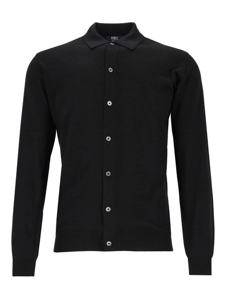 Camicia in lana 140s