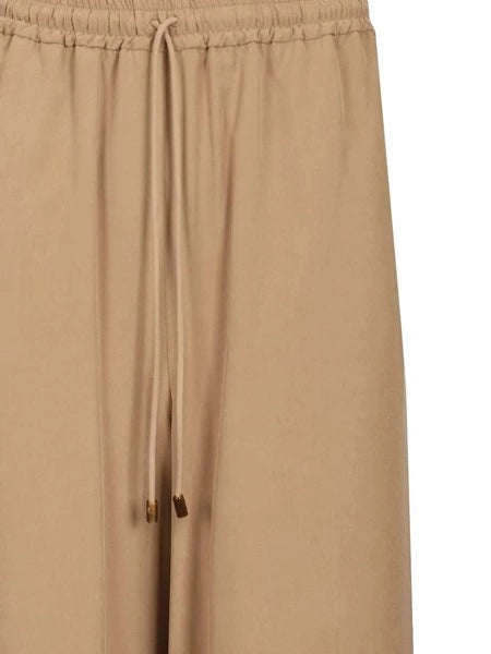 Pantalone largo in seta lavata "Genero"
