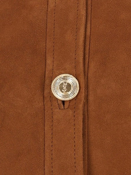 Giacca corta in suede
