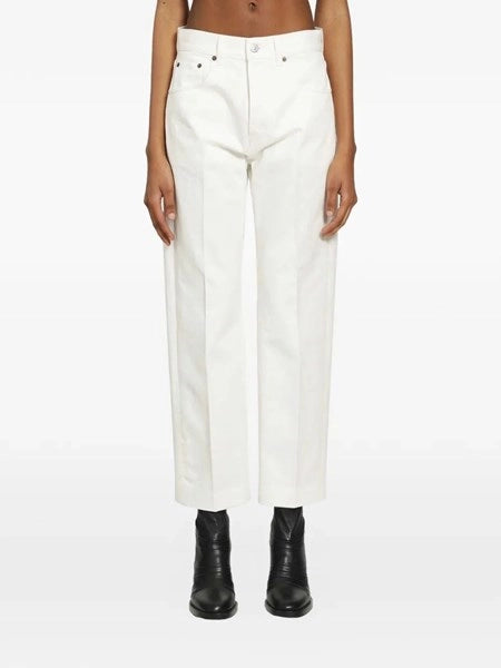 Jeans boyfriend in twill di cotone