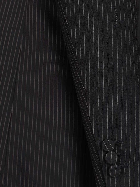 Blazer in lana gessata