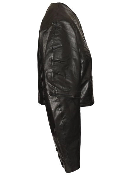Giacca in pelle aderente