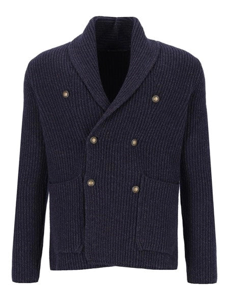 Cardigan doppiopetto in lana