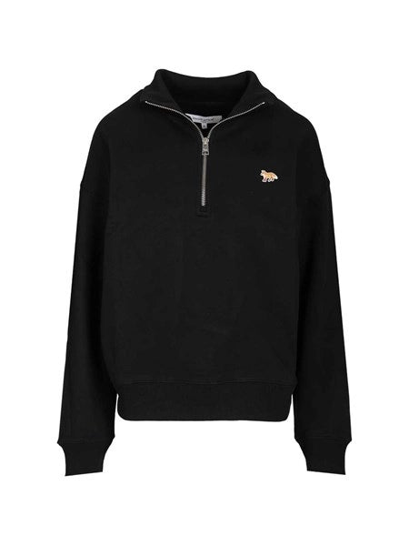 Felpa con mezza zip