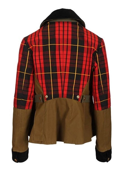 Giacca in ripstop tartan