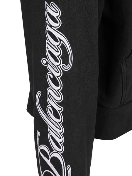Felpa con cappuccio oversize Cursive