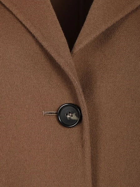 Giacca monopetto in lana double