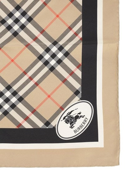 Foulard in seta Check