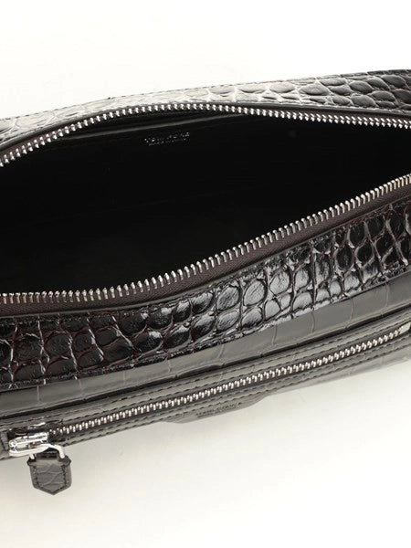 Vanity case in pelle