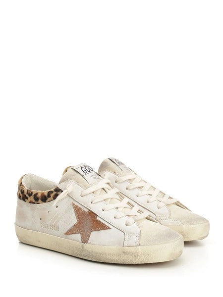 Sneakers "Super-Star" in suede con cavallino