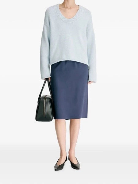 Maglione scollo a U Derry in cashmere