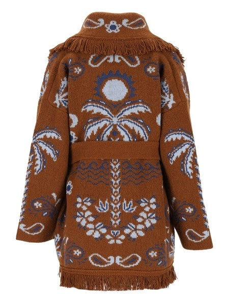 Cardigan Island Roots in misto lana ricamata