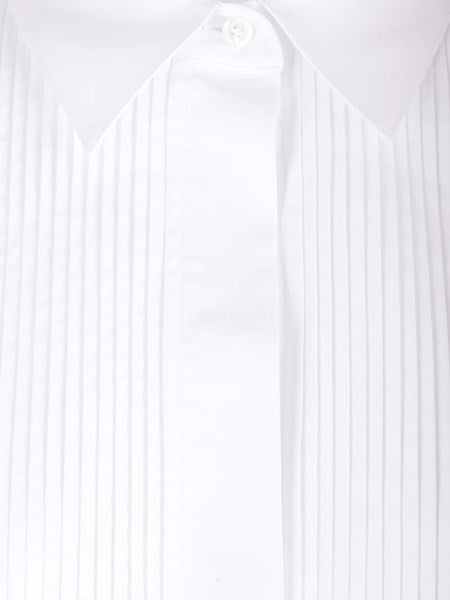 Camicia plissettata in cotone