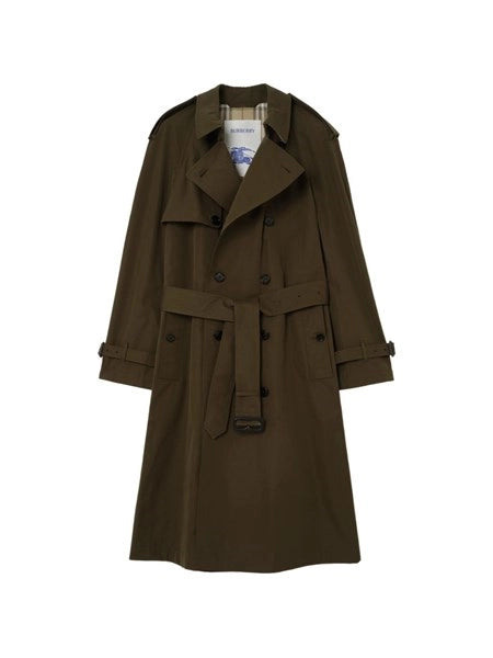 Trench lungo e leggero in cotone