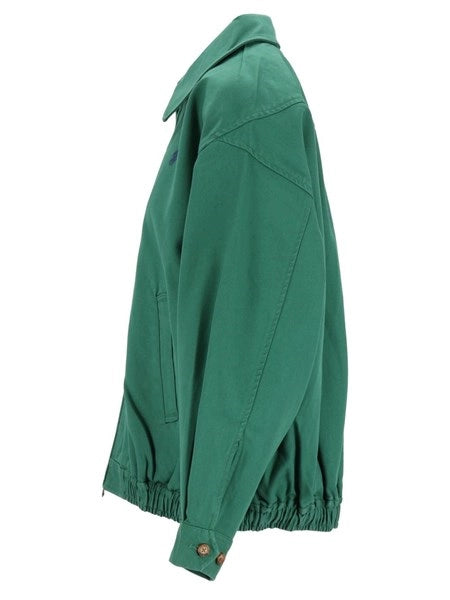 Giacca a vento oversize in cotone