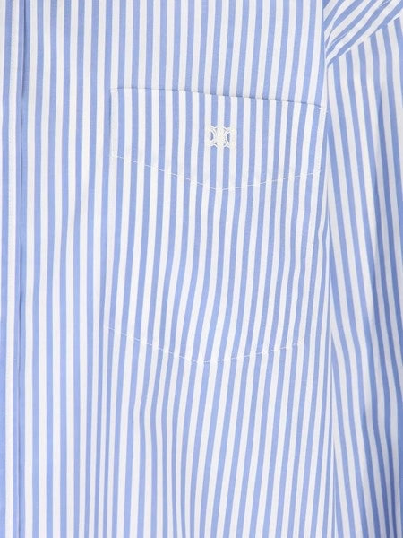 Camicia cropped a righe