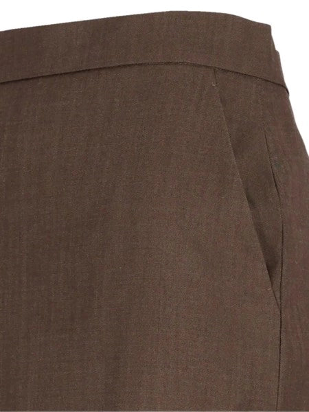 Gonna tubino in gabardina di lana