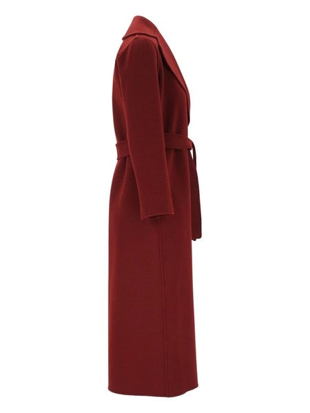 Cappotto a vestaglia in drap di lana Poldo