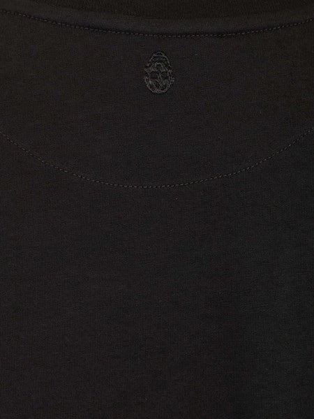 T-shirt in cotone con pizzo