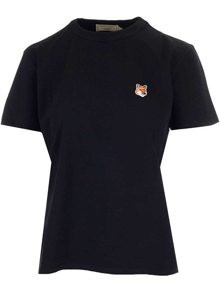 T-shirt bianca con patch baby fox